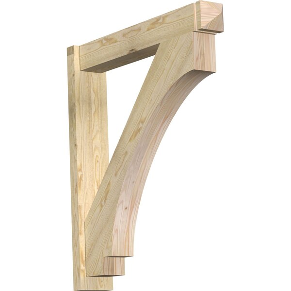 Ekena Millwork Imperial Arts & Crafts Rough Sawn Outlooker, Douglas Fir, 6"W x 34"D x 38"H OUT06X34X38IMP03RDF - main